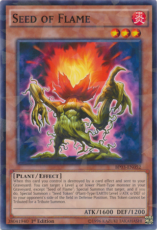 Seed of Flame [BP03-EN052] Shatterfoil Rare 