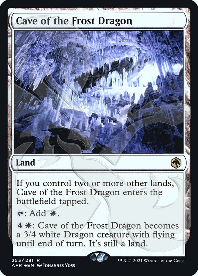 Cave of the Frost Dragon (Ampersand Promo) [Dungeons & Dragons: Adventures in the Forgotten Realms Promos] 