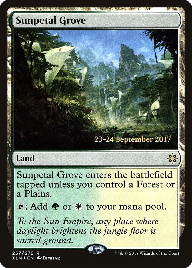 Sunpetal Grove [Ixalan Prerelease Promos] 