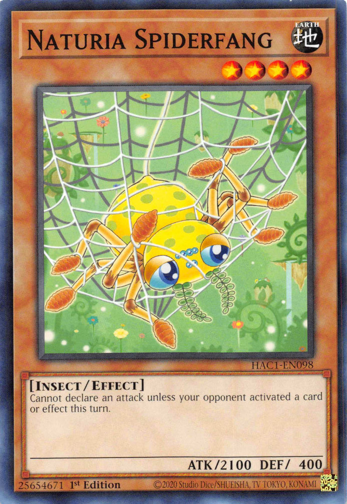 Naturia Spiderfang [HAC1-EN098] Common 