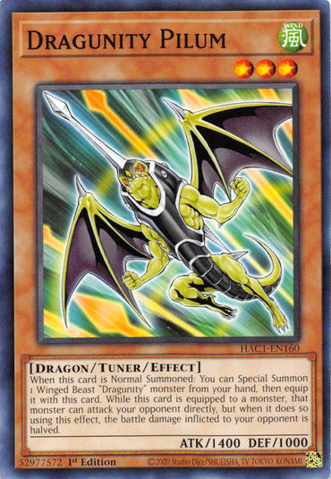 Dragunity Pilum [HAC1-EN160] Common 