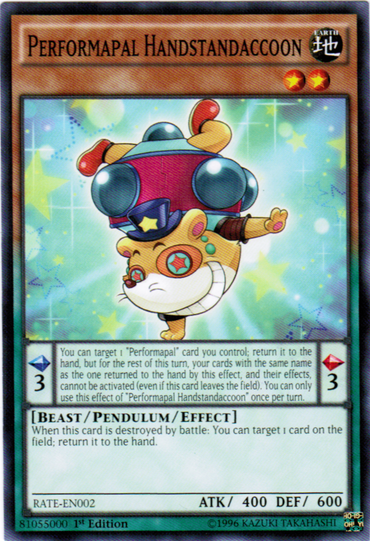 Performapal Handstandaccoon [RATE-EN002] Common 
