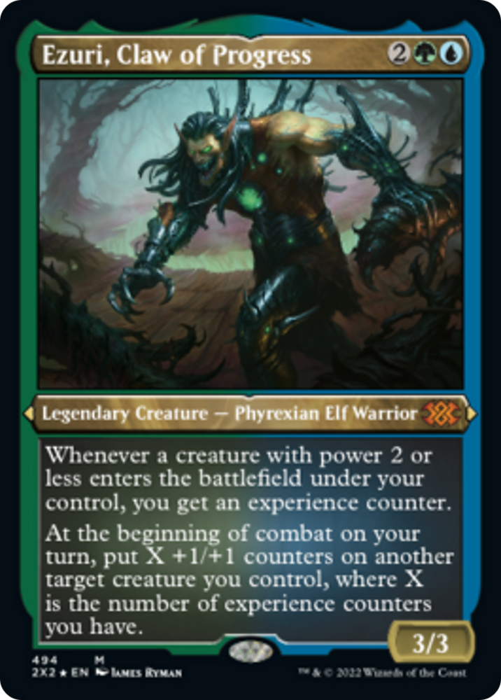 Ezuri, Claw of Progress (Foil Etched) [Double Masters 2022] 