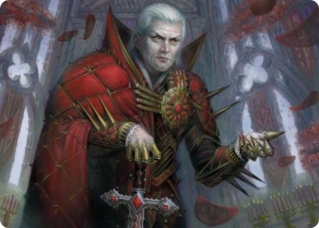 Edgar, Charmed Groom 1 Art Card [Innistrad: Crimson Vow Art Series]