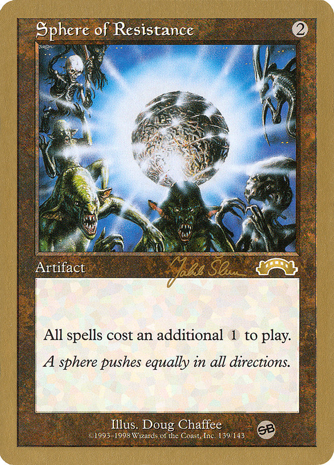 Sphere of Resistance (Jakub Slemr) (SB) [World Championship Decks 1999] 