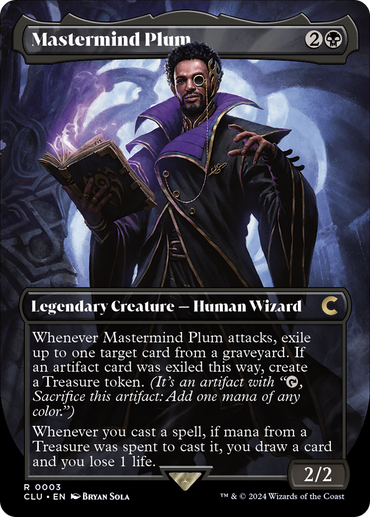 Mastermind Plum (Borderless) [Ravnica: Clue Edition] 