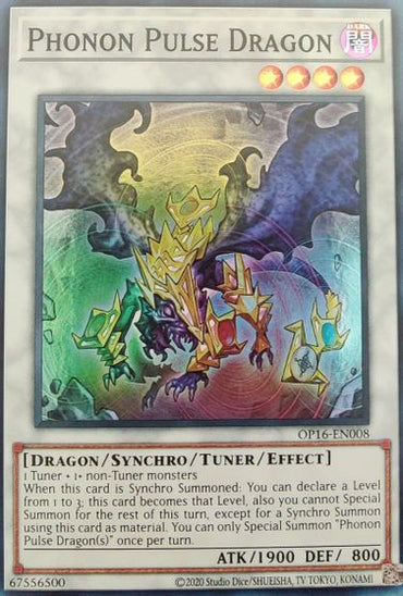 Phonon Pulse Dragon [OP16-EN008] Super Rare 