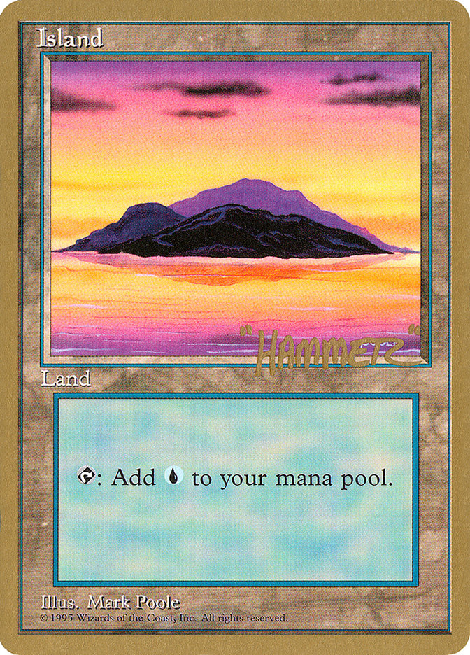 Island (shr368) (Shawn "Hammer" Regnier) [Pro Tour Collector Set] 