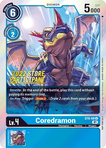 Coredramon [ST8-06] (2022 Store Participant) [Starter Deck: Ulforce Veedramon Promos] 