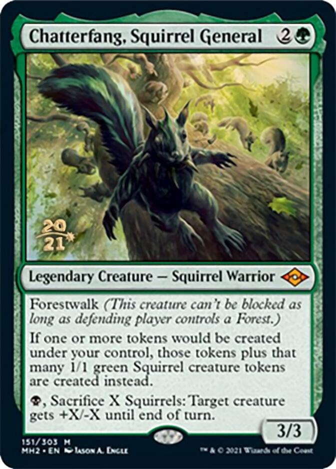 Chatterfang, Squirrel General [Modern Horizons 2 Prerelease Promos] 