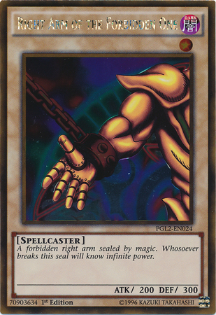 Right Arm of the Forbidden One [PGL2-EN024] Gold Rare 