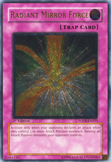Radiant Mirror Force [FOTB-EN055] Ultimate Rare 