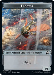 Myr // Thopter (010) Double-Sided Token [The Brothers' War Commander Tokens] 