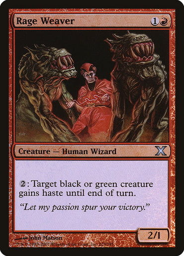 Rage Weaver (Premium Foil) [Tenth Edition] 