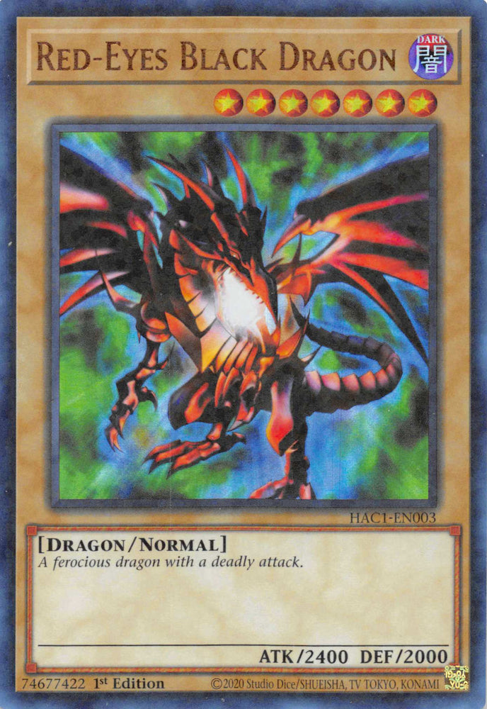 Red-Eyes Black Dragon (Duel Terminal) [HAC1-EN003] Parallel Rare 