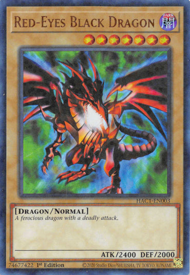Red-Eyes Black Dragon (Duel Terminal) [HAC1-EN003] Parallel Rare 