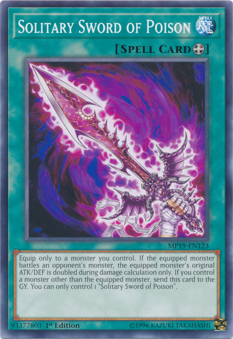 Solitary Sword of Poison [MP19-EN123] Common 