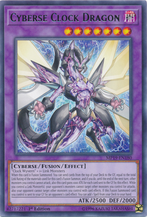 Cyberse Clock Dragon [MP19-EN180] Rare 