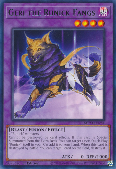 Geri the Runick Fangs [MP23-EN251] Rare 