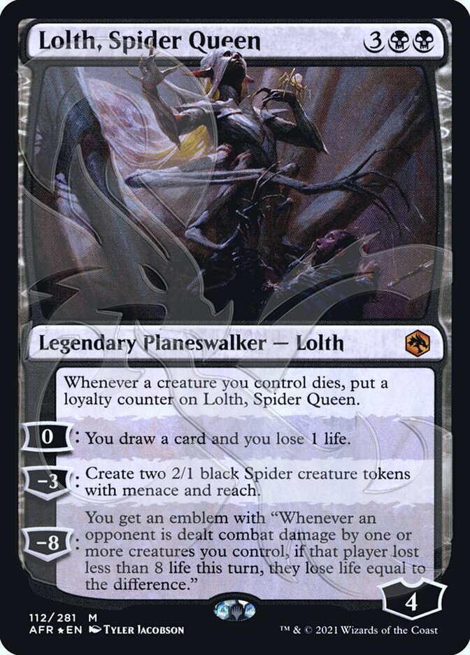 Lolth, Spider Queen (Ampersand Promo) [Dungeons &amp; Dragons: Adventures in the Forgotten Realms Promos] 