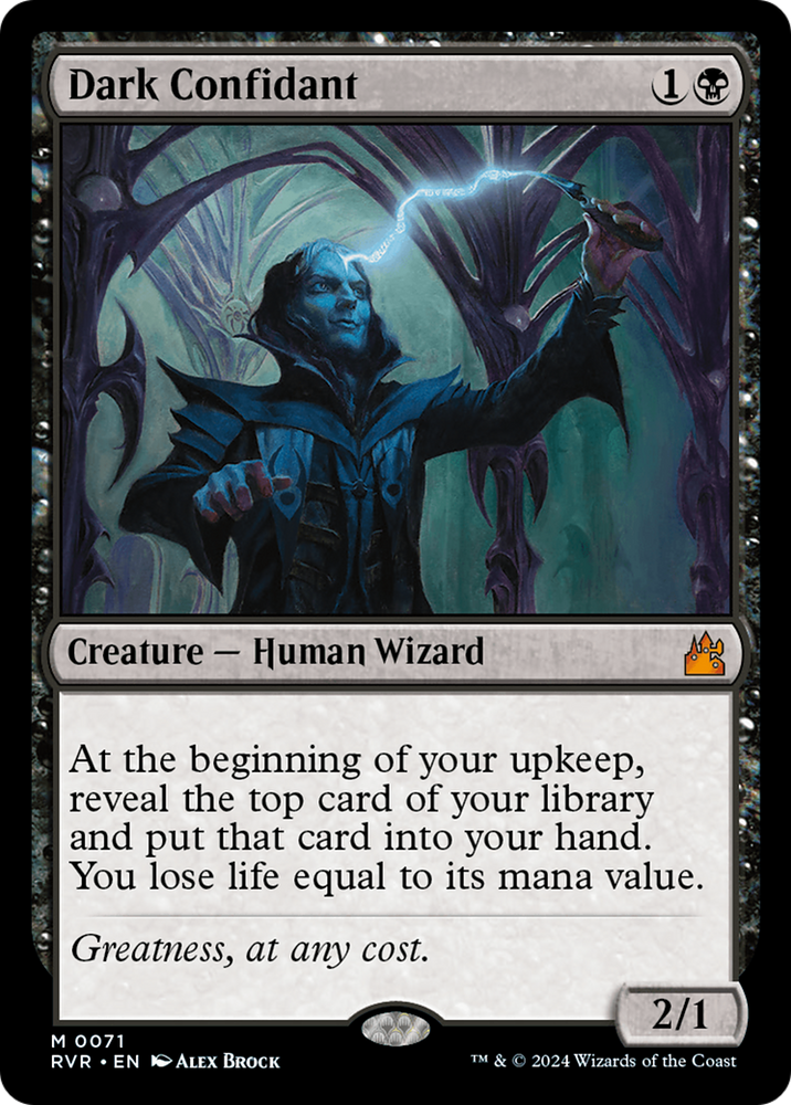 Dark Confidant [Ravnica Remastered] 