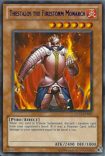 Thestalos the Firestorm Monarch (Purple) [DL12-EN007] Rare 