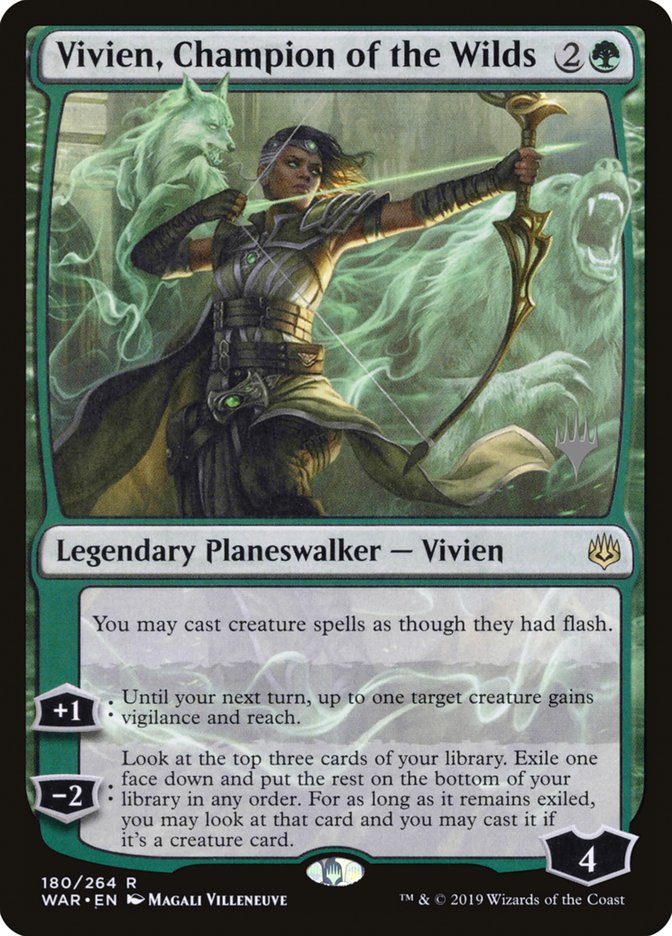 Vivien, Champion of the Wilds (Promo Pack) [War of the Spark Promos] 