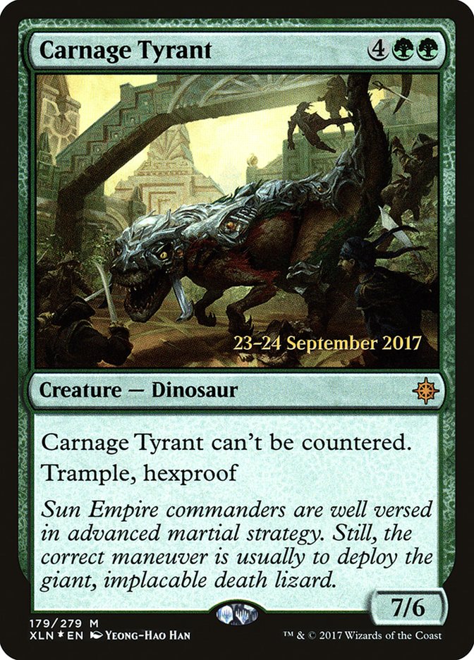 Carnage Tyrant [Ixalan Prerelease Promos] 