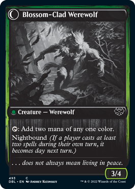 Weaver of Blossoms // Blossom-Clad Werewolf [Innistrad: Double Feature] 