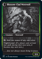 Weaver of Blossoms // Blossom-Clad Werewolf [Innistrad: Double Feature] 