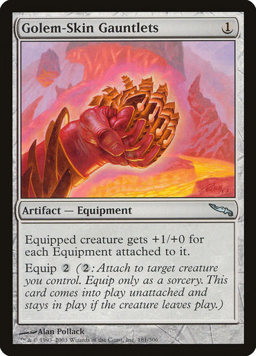 Golem-Skin Gauntlets [Mirrodin] 