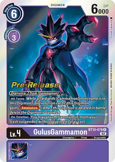GulusGammamon [BT10-078] [Xros Encounter Pre-Release Cards] 