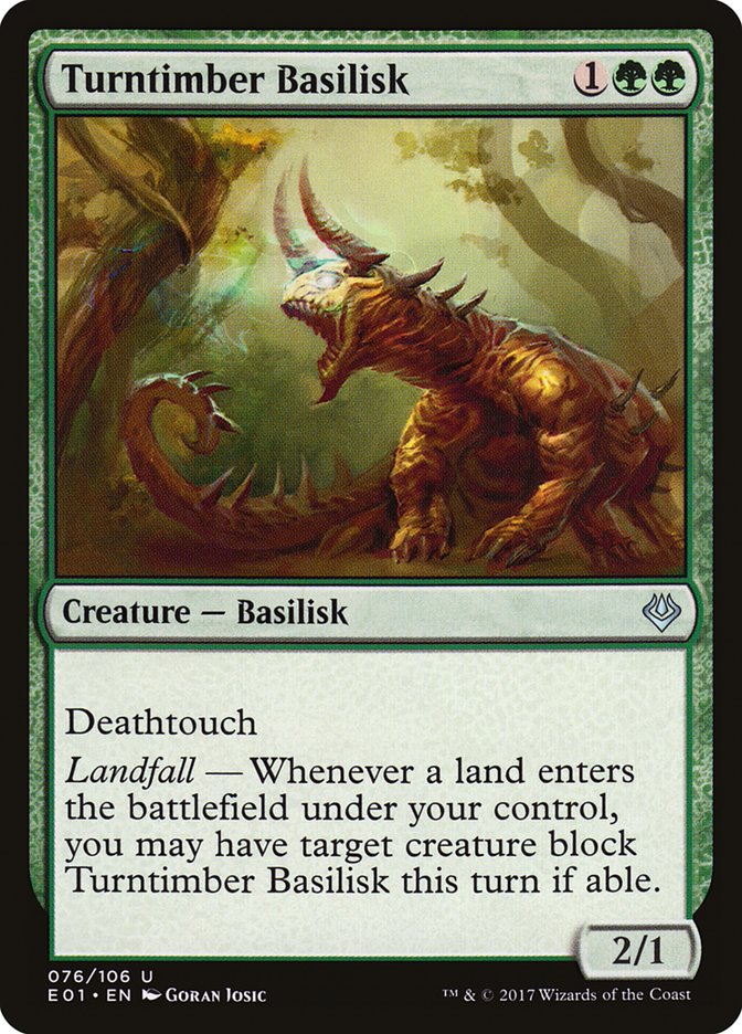 Turntimber Basilisk [Archenemy: Nicol Bolas] 