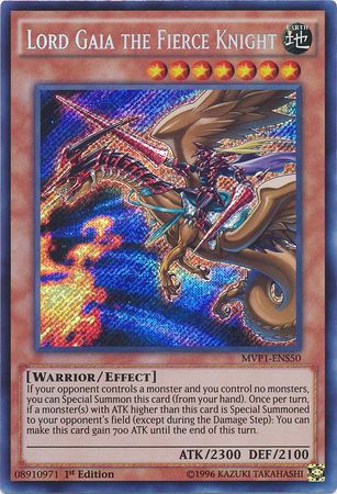Lord Gaia the Fierce Knight [MVP1-ENS50] Secret Rare 
