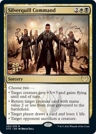 Silverquill Command [Strixhaven: School of Mages Prerelease Promos] 