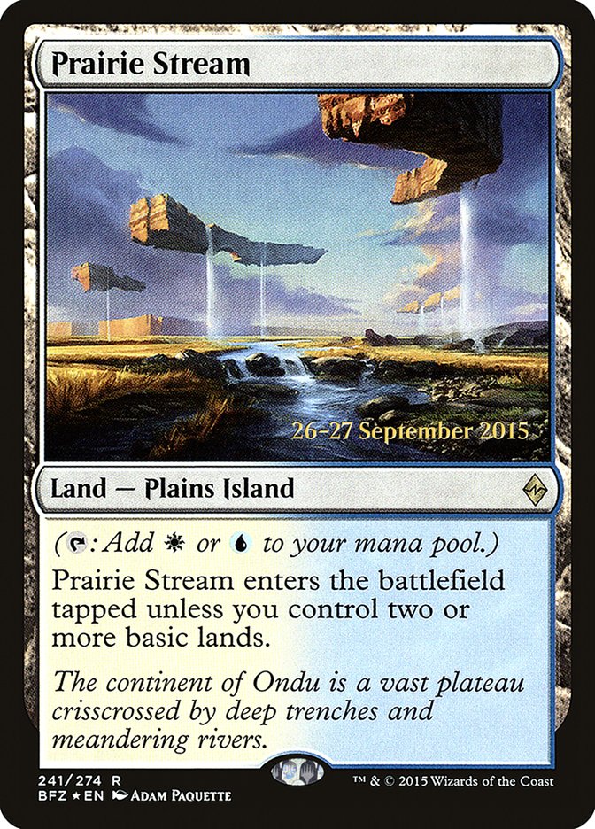 Prairie Stream [Battle for Zendikar Prerelease Promos] 