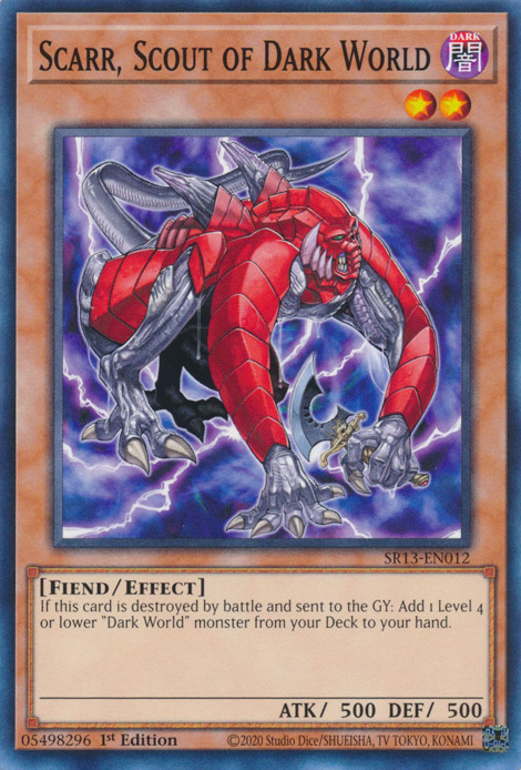 Scarr, Scout of Dark World [SR13-EN012] Common 