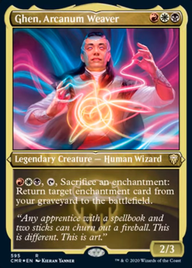 Ghen, Arcanum Weaver (Etched) [Commander Legends] 