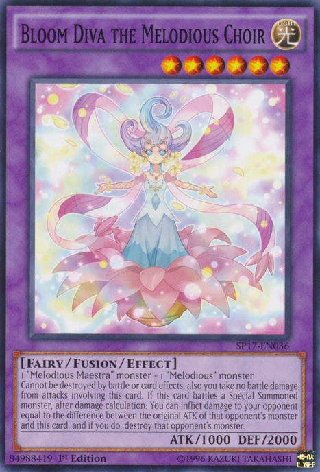 Bloom Diva the Melodious Choir [SP17-EN036] Starfoil Rare 