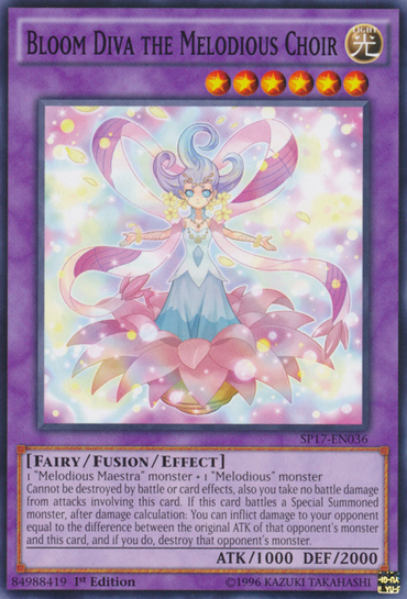 Bloom Diva the Melodious Choir [SP17-EN036] Starfoil Rare 
