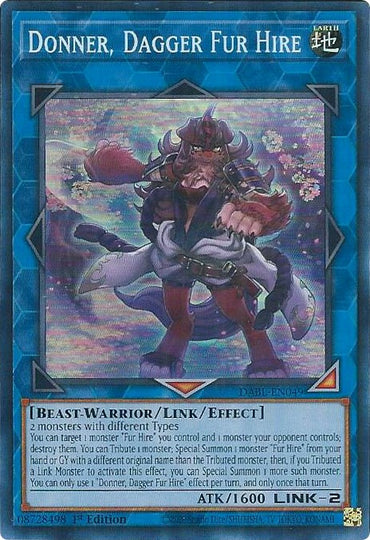 Donner, Dagger Fur Hire [DABL-EN049] Super Rare 