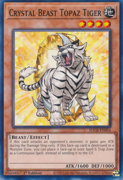 Crystal Beast Topaz Tiger [SDCB-EN004] Common 