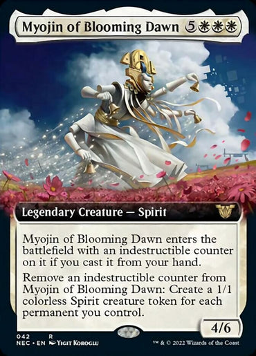 Myojin of Blooming Dawn (Extended Art) [Kamigawa: Neon Dynasty Commander] 