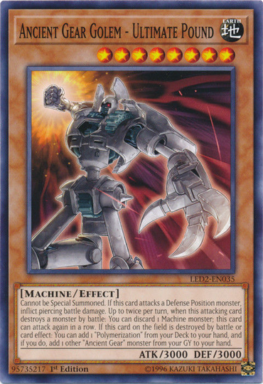 Ancient Gear Golem - Ultimate Pound [LED2-EN035] Common 