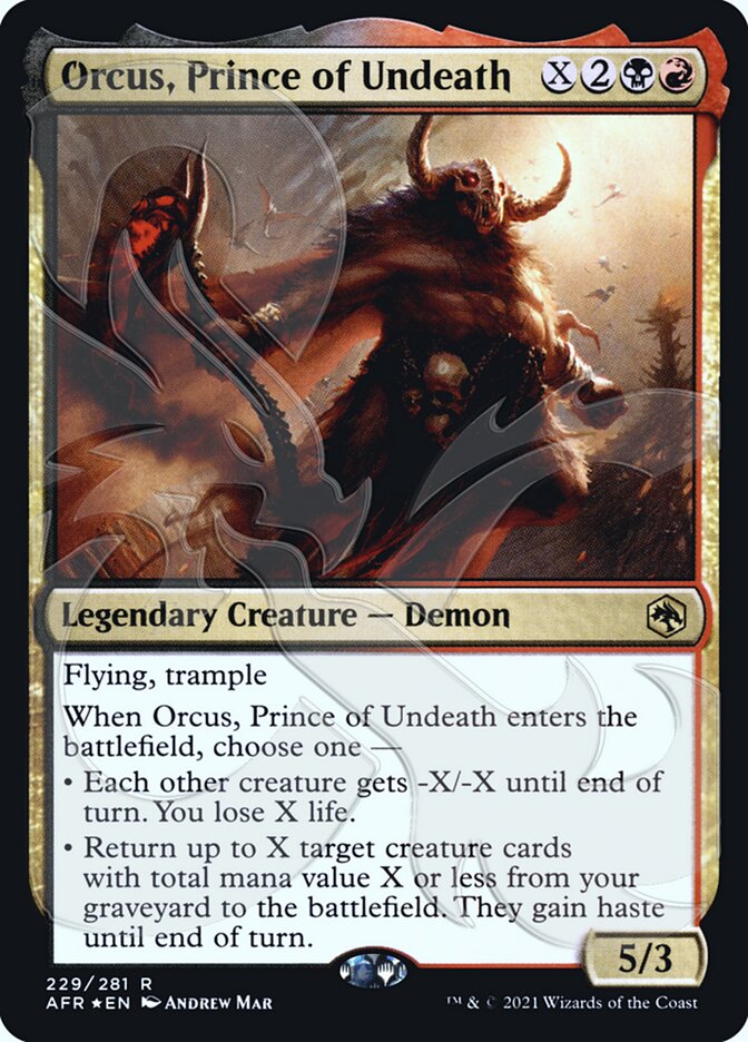 Orcus, Prince of Undeath (Ampersand Promo) [Dungeons & Dragons: Adventures in the Forgotten Realms Promos] 