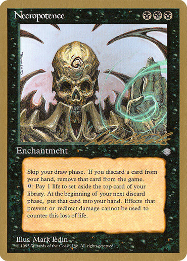 Necropotence (Leon Lindback) [Pro Tour Collector Set] 