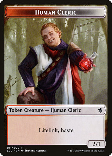 Human Cleric Token [Throne of Eldraine Tokens] 