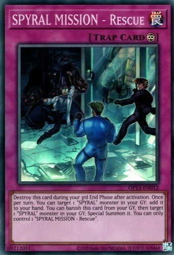SPYRAL MISSION - Rescue [OP13-EN012] Super Rare 