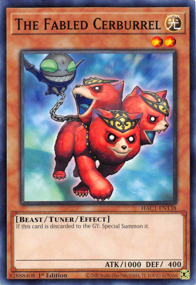 The Fabled Cerburrel (Duel Terminal) [HAC1-EN138] Parallel Rare 