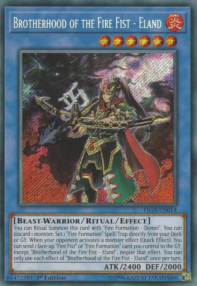 Brotherhood of the Fire Fist - Eland [FIGA-EN014] Secret Rare 
